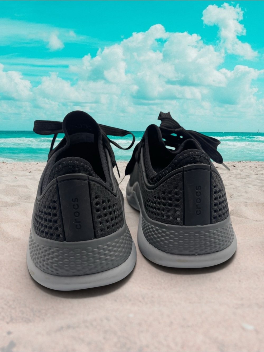 CROCS LiteRide 360 Pacer Sneakers Black Slate Gray 206705 Women's Size 9 - Picture 9 of 15